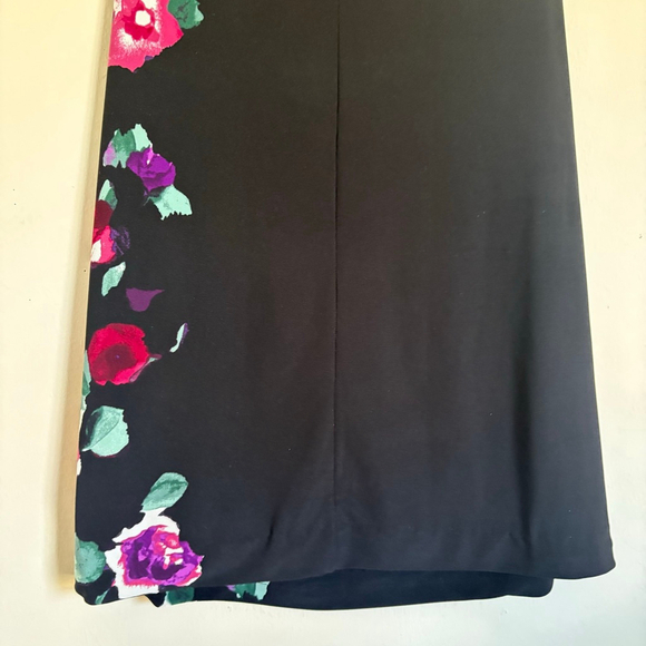 Women's Lauren Ralph Lauren Petites Black Floral Sheath Dress 10P - Picture 9 of 13